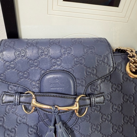* SOLD SOMEWHERE ELSE* 
Gucci Emily guccicima flap Large shoulder bag - Picture 2 of 8